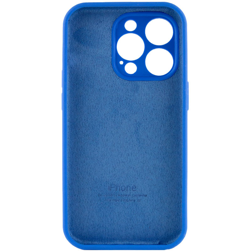 Silicone Case Full Camera Protective (AA) для iPhone 15 Pro (Capri blue)-1